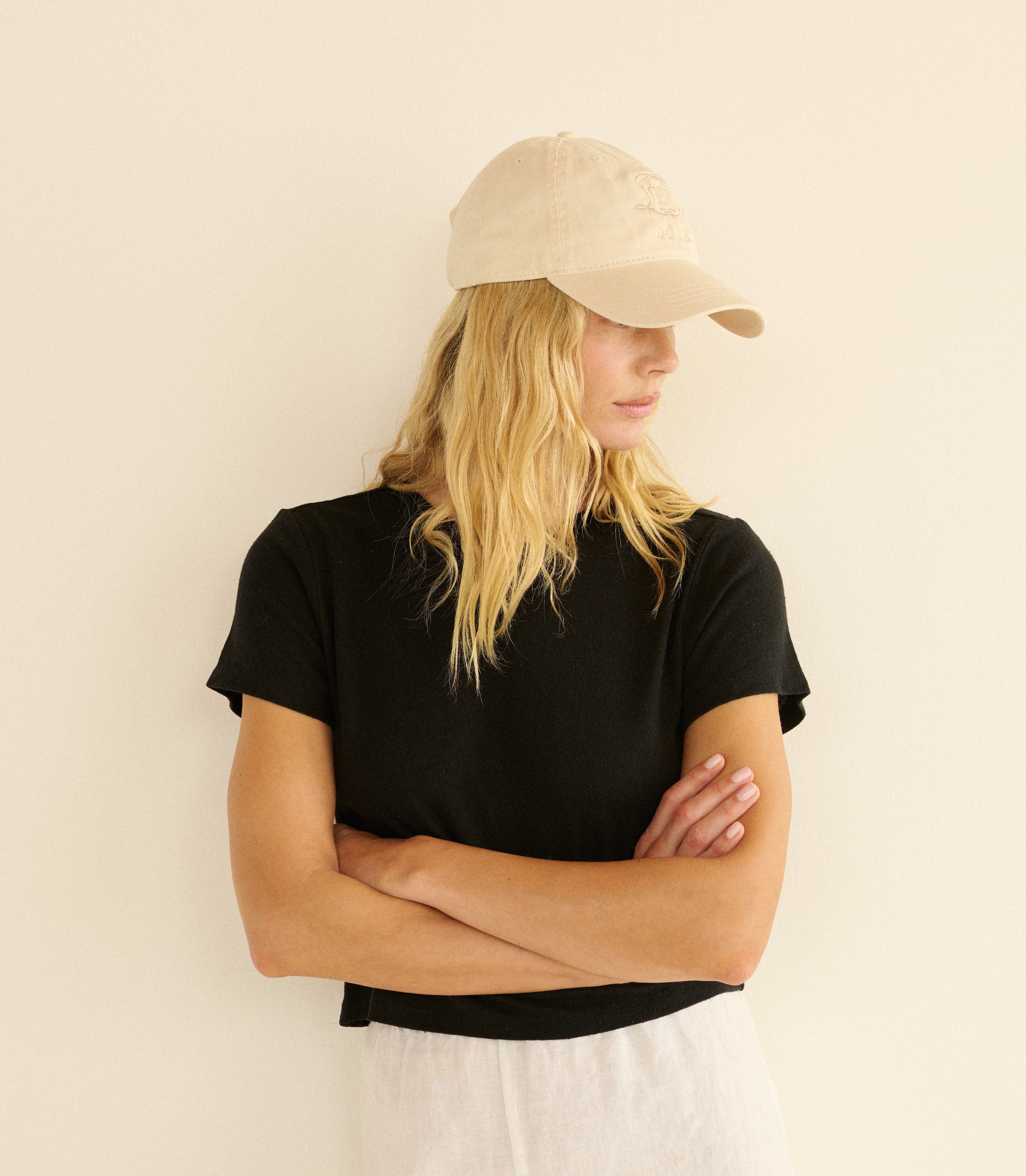 CLARO BASEBALL HAT -- CREAM COTTON
