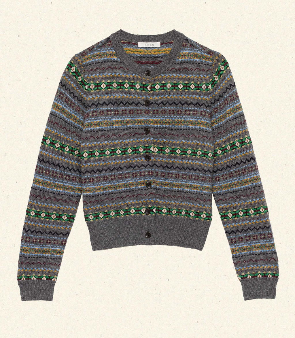 FAUSTINE CARDIGAN -- DASHWOOD FAIR ISLE