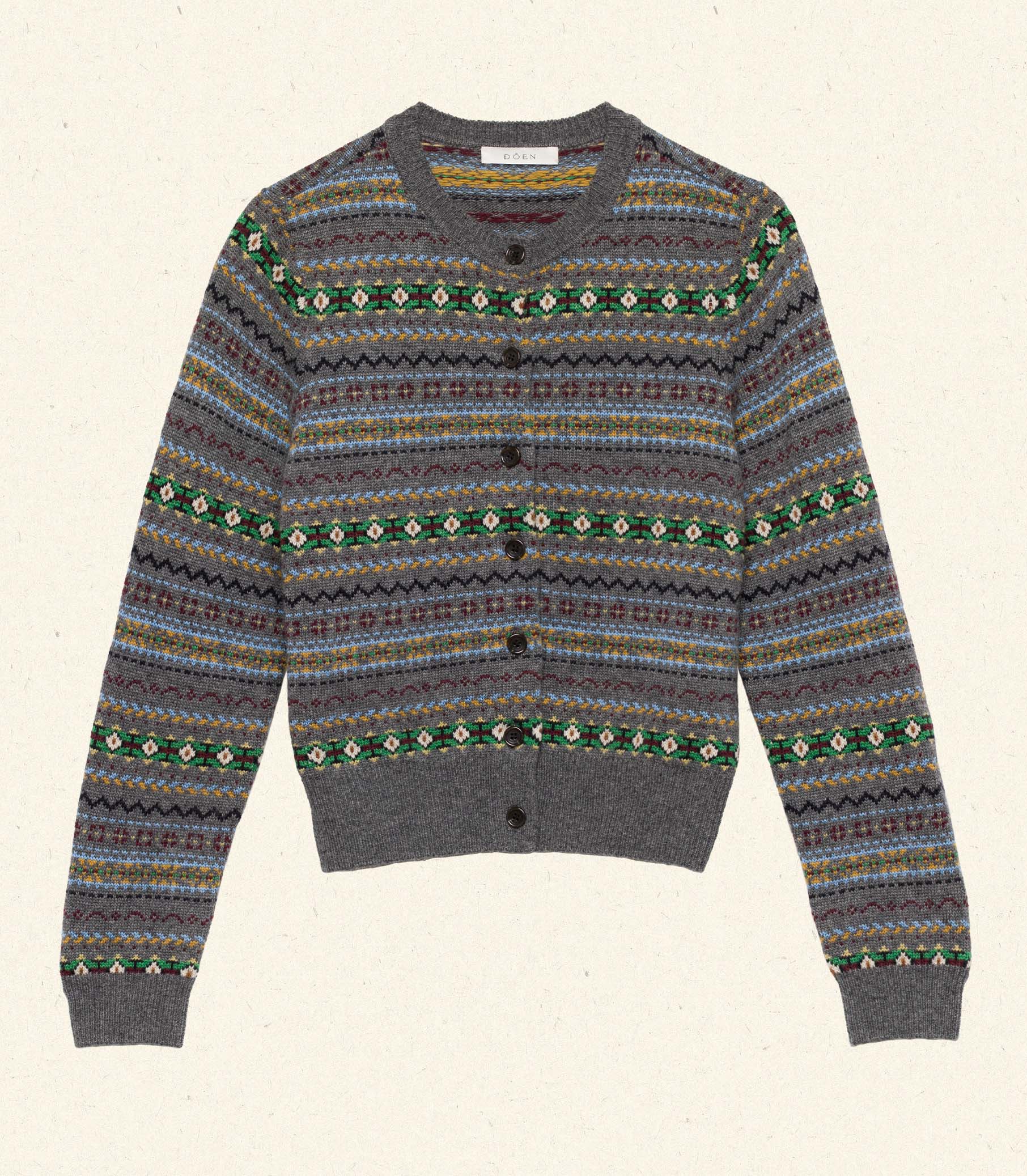 FAUSTINE CARDIGAN -- DASHWOOD FAIR ISLE
