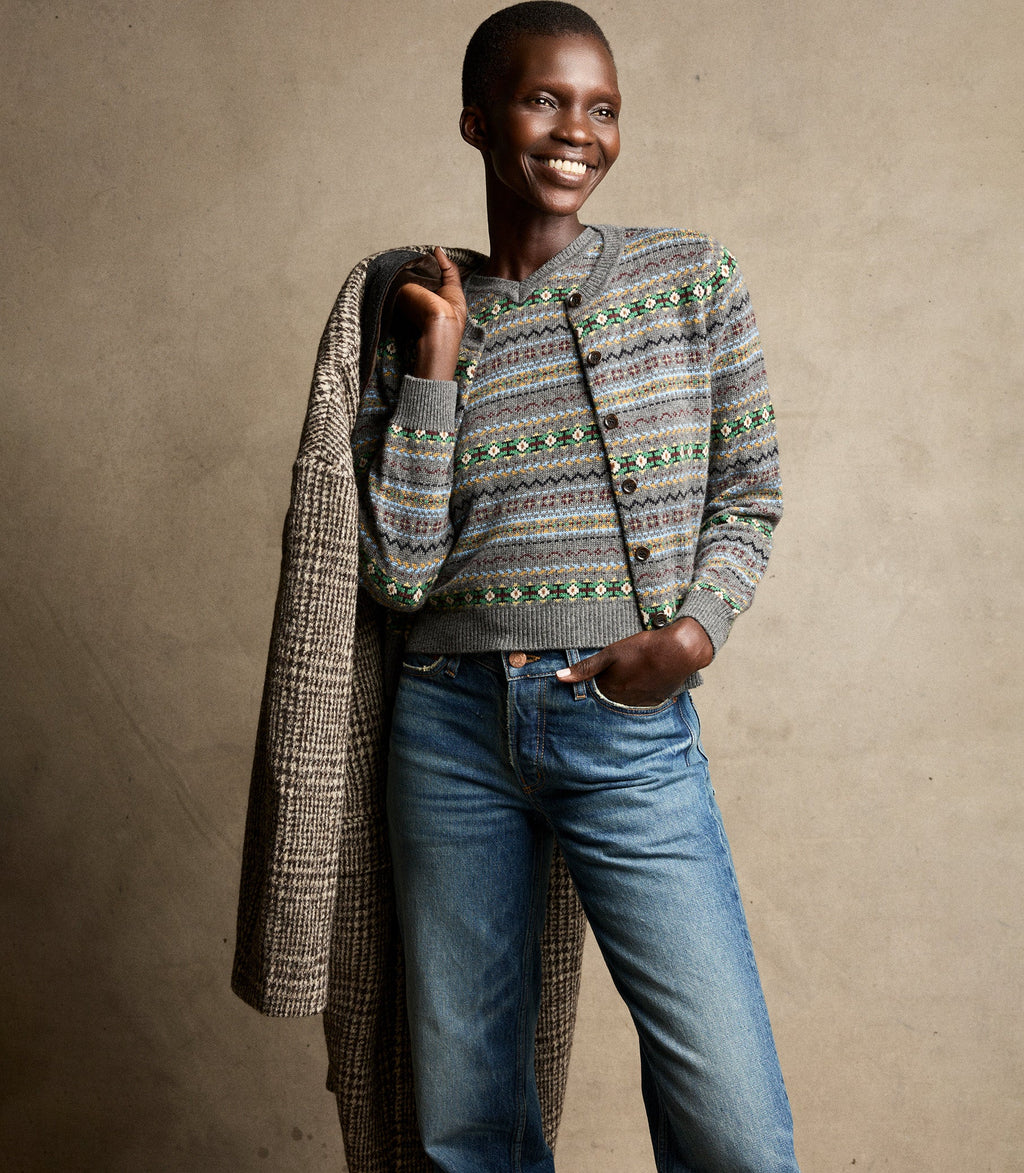 FAUSTINE CARDIGAN -- DASHWOOD FAIR ISLE