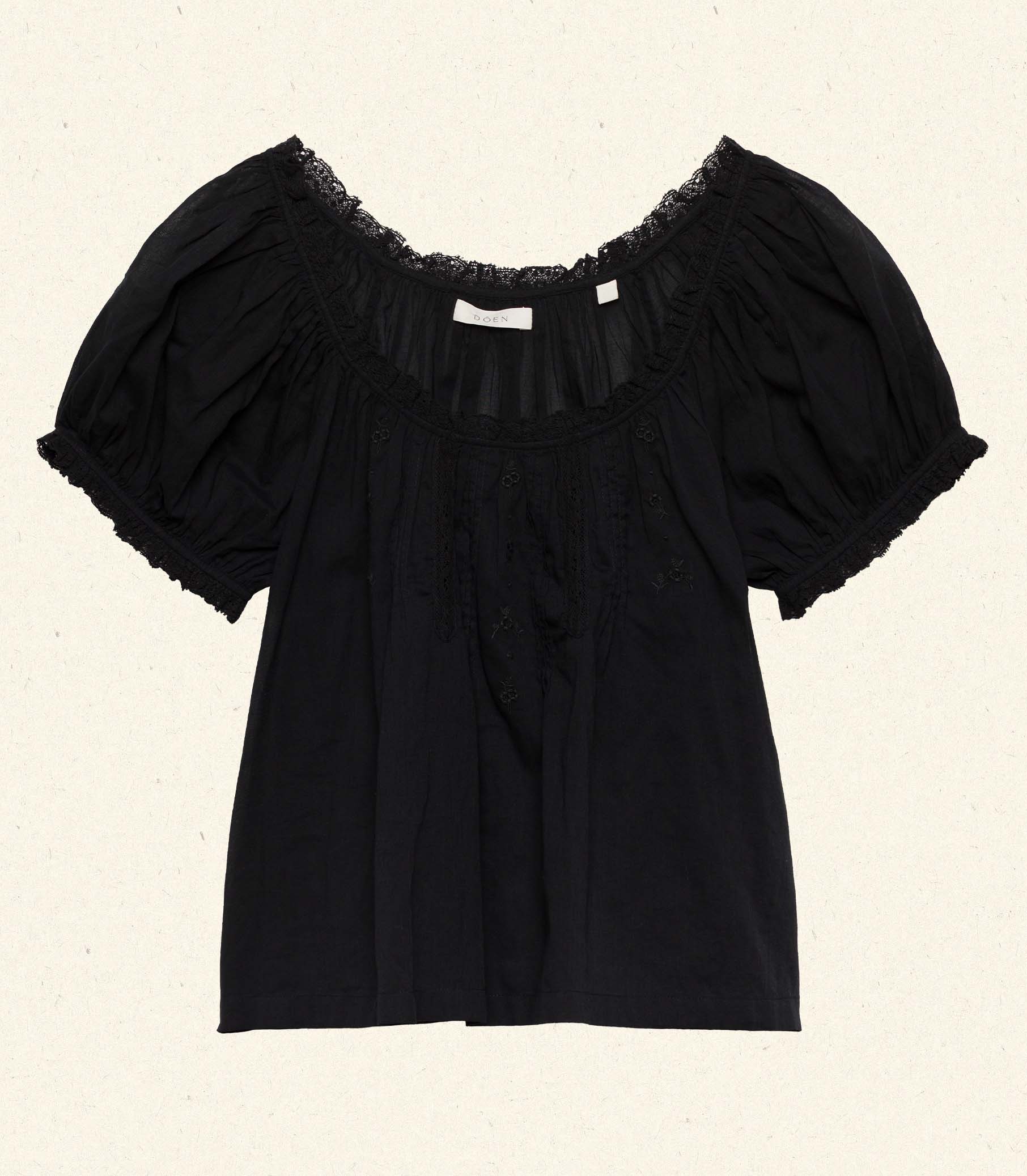 FREDERICA TOP -- BLACK