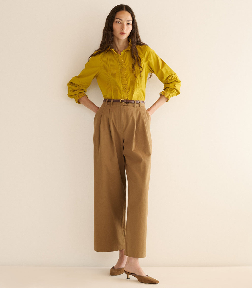 LEANDRA TOP -- OAKMOSS
