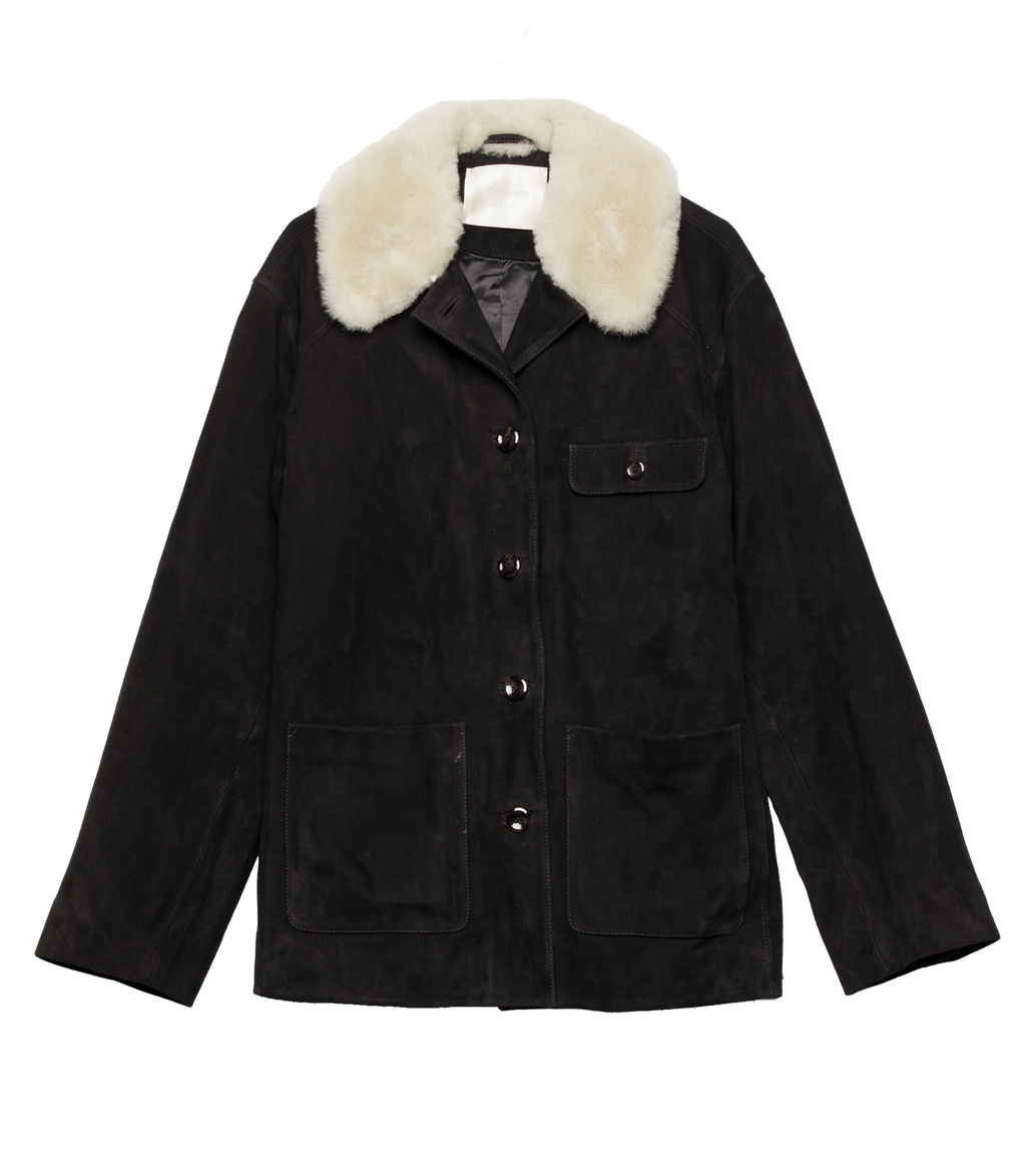 NOLAN SUEDE JACKET -- BLACK