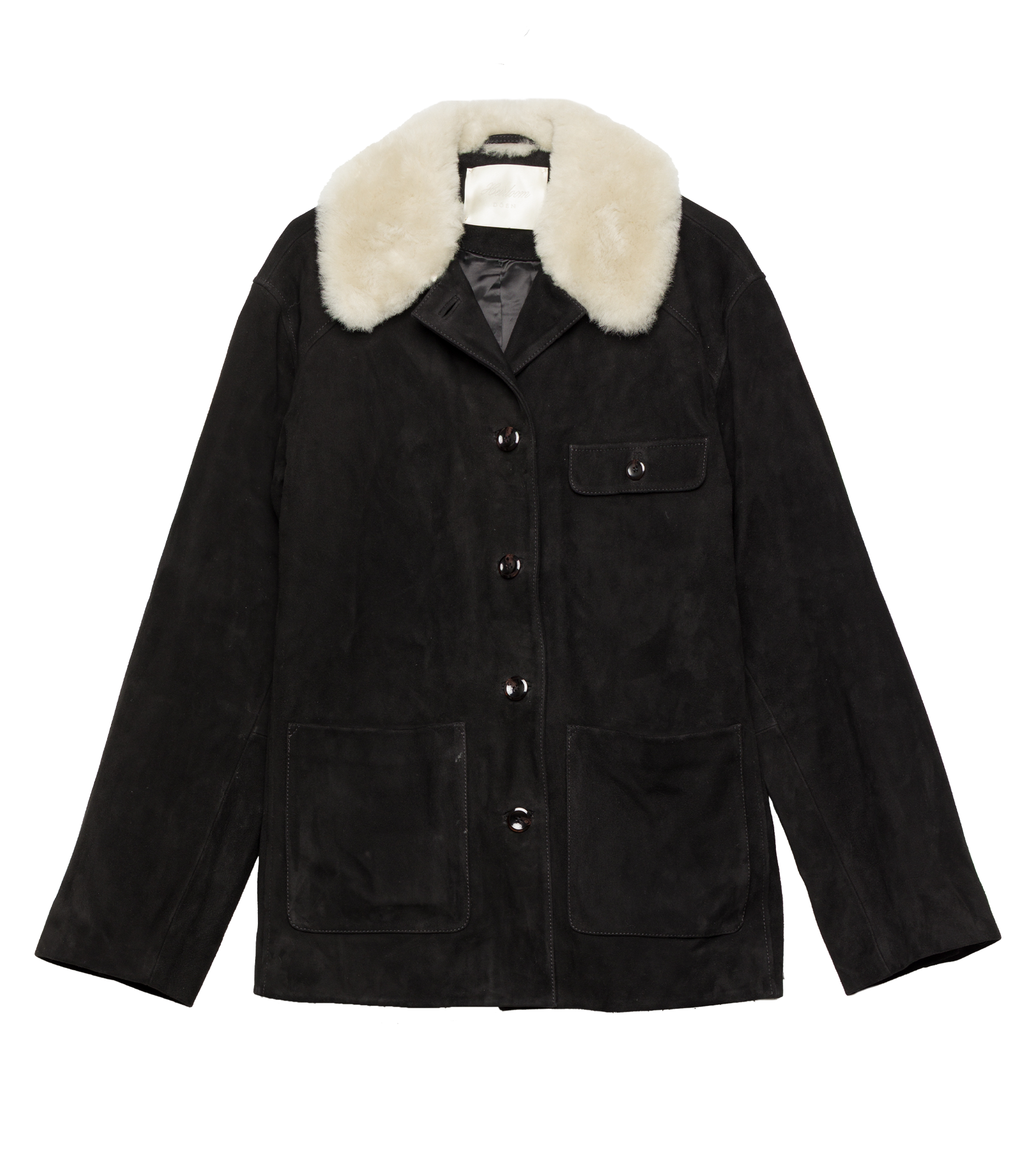 NOLAN SUEDE JACKET -- BLACK