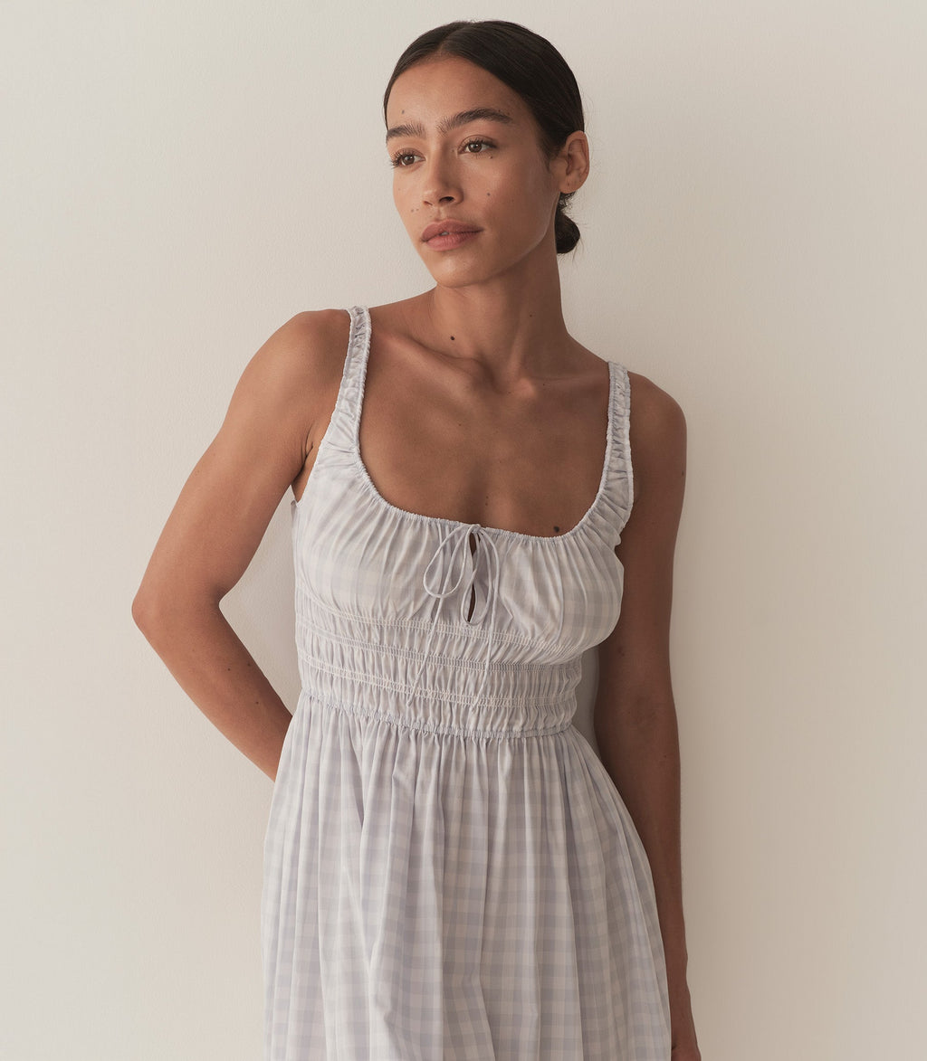 QUILLA DRESS -- MARJORIE GINGHAM